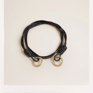 Parker Thatch Black Leather Rope Strap